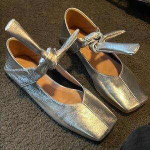 Elegant Silver Women's Shoes